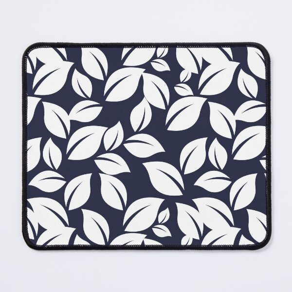 Item preview, Blue and White Leaf Seamless Surface Patterm designed and sold by PBJArt.