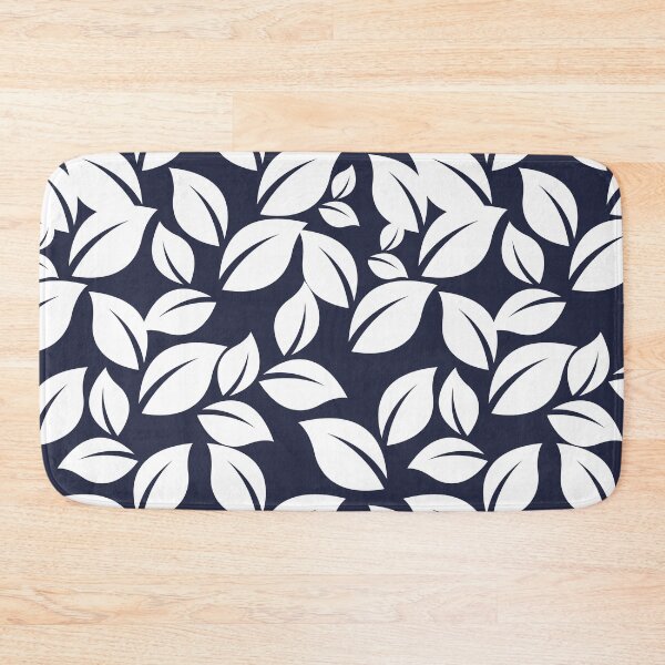Item preview, Blue and White Leaf Seamless Surface Patterm designed and sold by PBJArt.