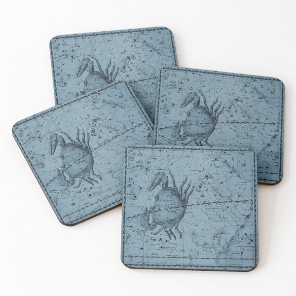 Item preview, Cancer Constellation Star Map, Blue designed and sold by notsweettea.