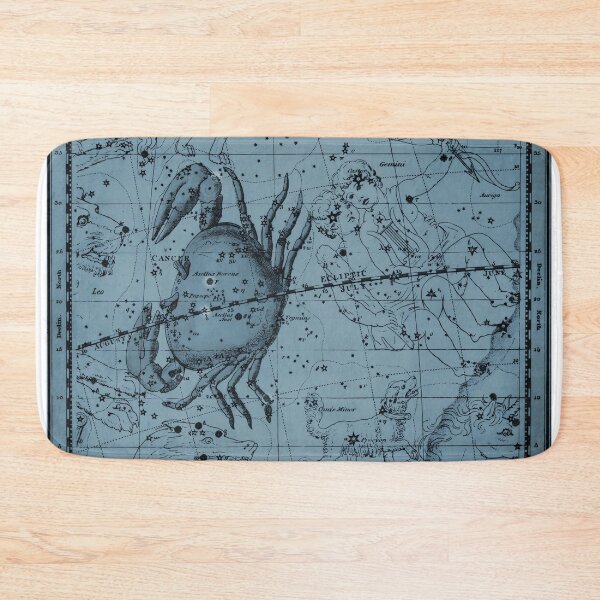 Item preview, Cancer Constellation Star Map, Blue designed and sold by notsweettea.