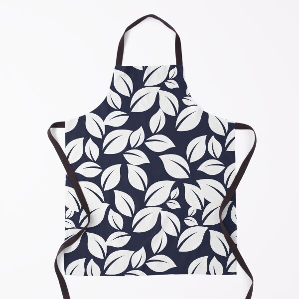 Item preview, Blue and White Leaf Seamless Surface Patterm designed and sold by PBJArt.