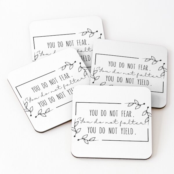 Item preview, You Do Not Fear, You Do Not Falter, You Do Not Yield designed and sold by UranusStickers.