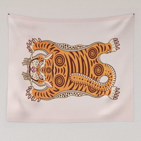Item preview, King Of The Jungle 03: Peach Tiger Edition designed and sold by karanwashere.
