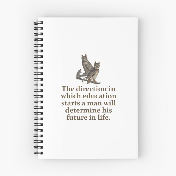 Item preview, The Direction In Which Education Starts - Education Quote  designed and sold by CrankyOldDude.