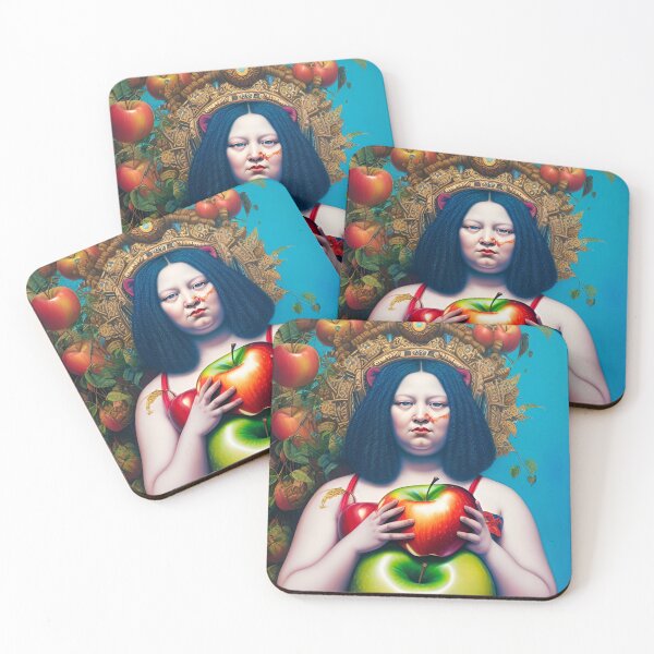 Item preview, Mona Lisa Holding Apple with Cat designed and sold by HenryMaster.