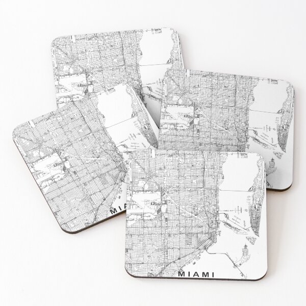 Item preview, Miami city map, Miami map, USA designed and sold by MondoArtShop.