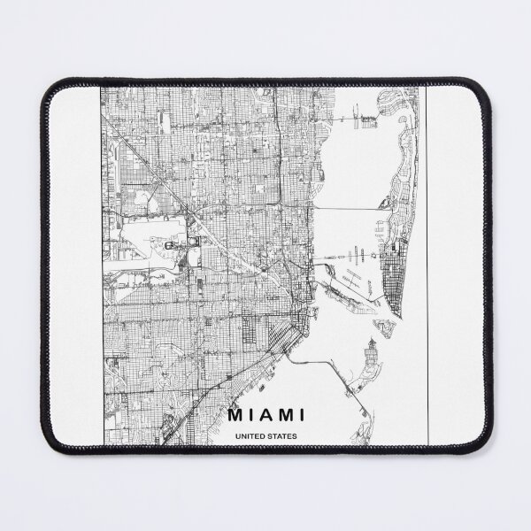 Item preview, Miami city map, Miami map, USA designed and sold by MondoArtShop.