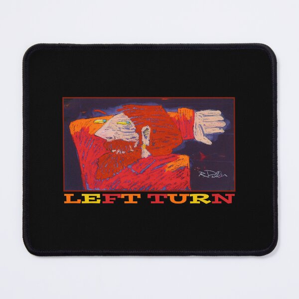Item preview, Left Turn - alternate version with colorful type designed and sold by Rick Paller.