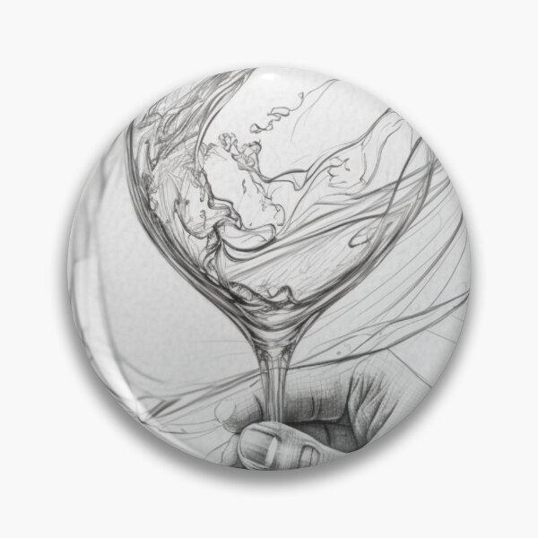 Item preview, Wine Glass Drawing  designed and sold by Alper Billik.