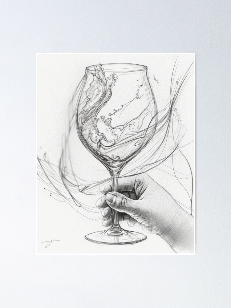 How to Draw a Wine Glass - Easy Drawing Art