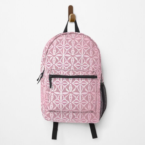 Item preview, pink and white geometric pattern designed and sold by QuikiPatterns.