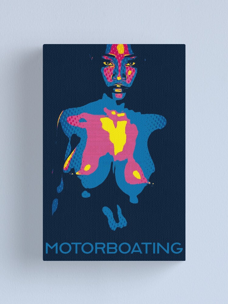 Motorboating Boobies Funny Pop Art Poster for Boat or Boobs Lover Canvas  Print for Sale by Pirate Foto