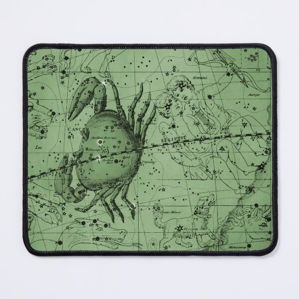 Item preview, Cancer Zodiac Sign Star Map, Green designed and sold by notsweettea.