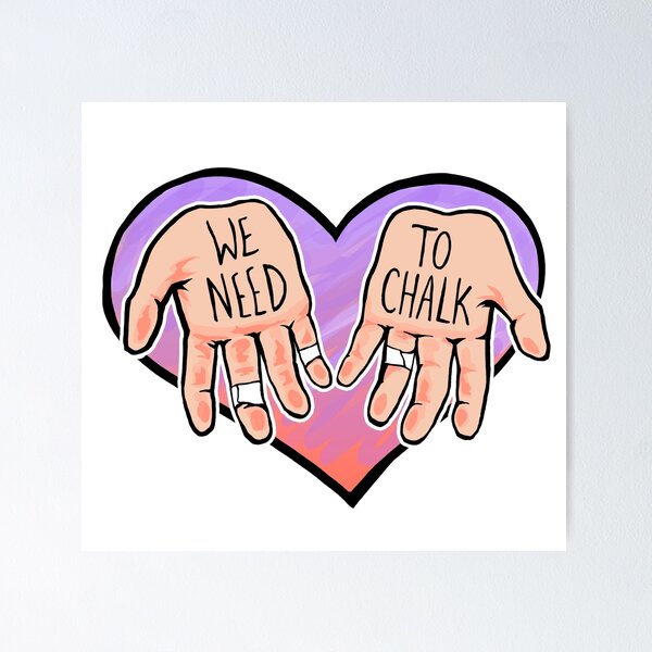 Item preview, We Need To Chalk <3 (Pink) designed and sold by Tamasin Langton Design.