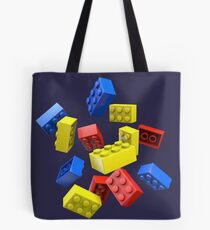 Falling Toy Bricks Tote Bag