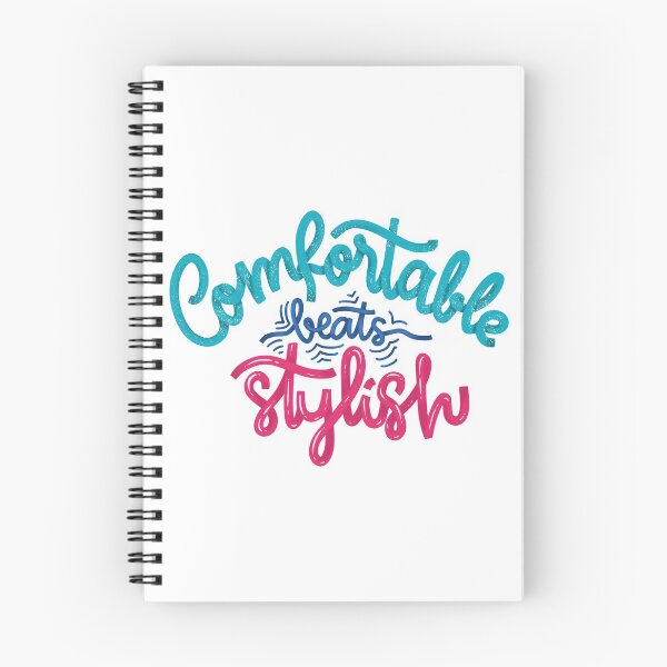 Item preview, Comfortable beats Stylish - Calligraphy designed and sold by Miruna Illustration.