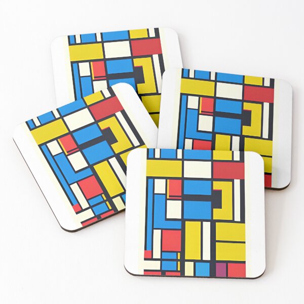 Item preview, Mondrian style abstract illustration designed and sold by zarifiqbal.