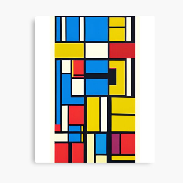 Item preview, Mondrian style abstract illustration designed and sold by zarifiqbal.
