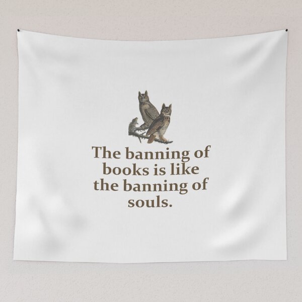 Item preview, The Banning Of Books - Education Quote   designed and sold by CrankyOldDude.