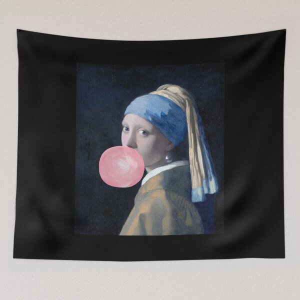 Item preview, Girl With A Pearl Earring (with gum) designed and sold by CastlesClassics.