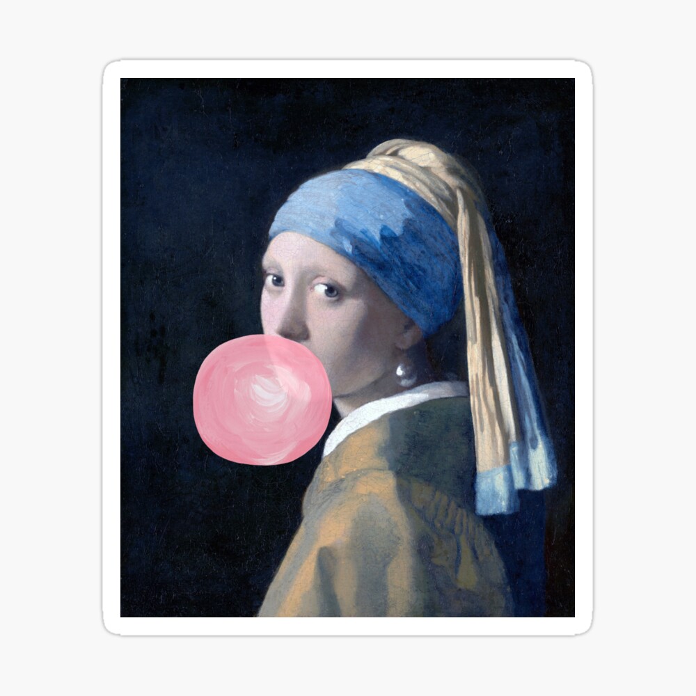 Girl with the on sale pearl earring bubble gum