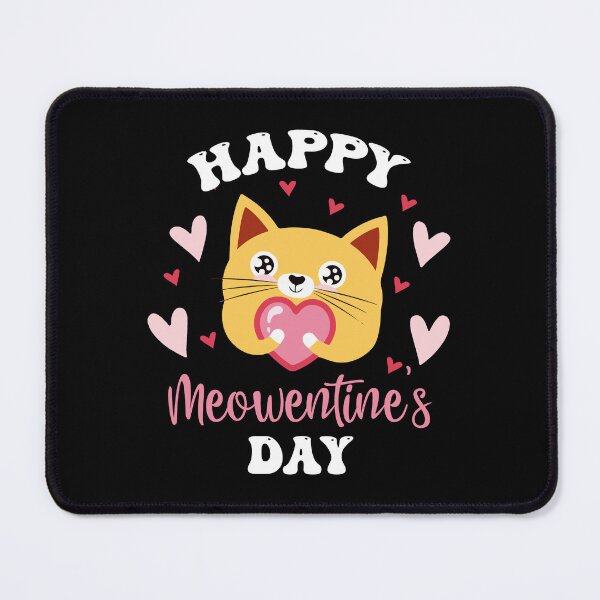 Item preview, Cute Cat Happy Meowentines Valentines Day Kitty Saying Quote designed and sold by Dressed For Duty.