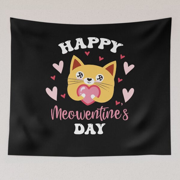 Item preview, Cute Cat Happy Meowentines Valentines Day Kitty Saying Quote designed and sold by Dressed For  Duty.
