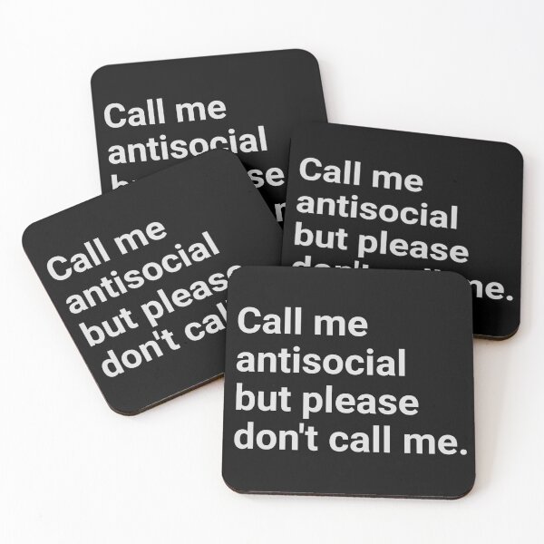 Item preview, Funny Introvert quote Call me Antisocial but Please Don't Call Me Social Anxiety  shirt  designed and sold by cizito.