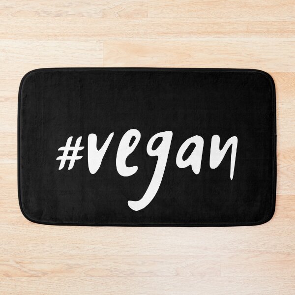 Item preview, Vegan Word Typography Black and White Minimalist Hashtag designed and sold by SoccaTamam.