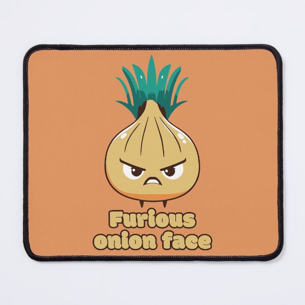 Item preview, Furious onion face - Angry Onion  designed and sold by RoboRaphael.