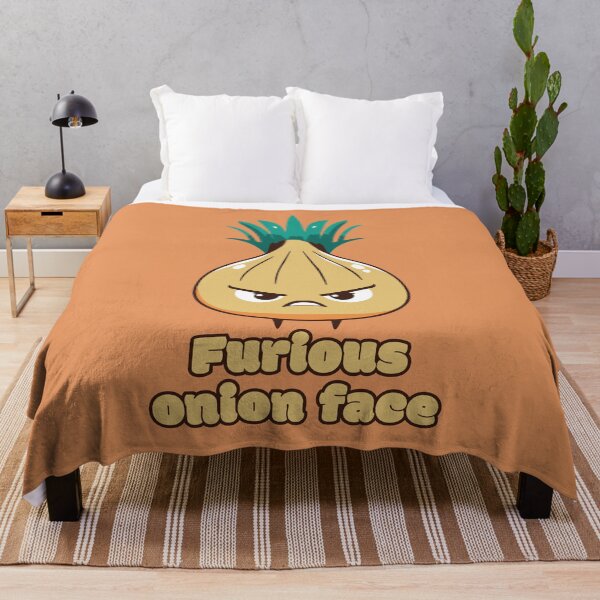 Item preview, Furious onion face - Angry Onion designed and sold by RoboRaphael.