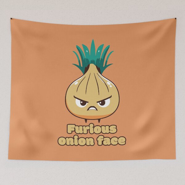 Item preview, Furious onion face - Angry Onion  designed and sold by RoboRaphael.