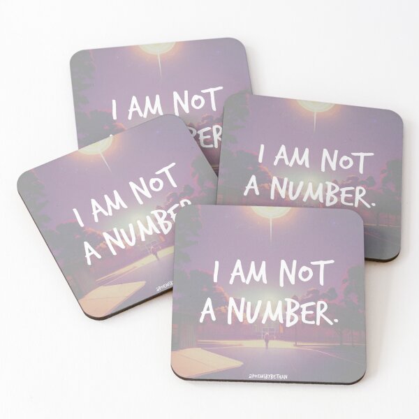 Item preview, i am not a number. designed and sold by Bethan Rose Studio.