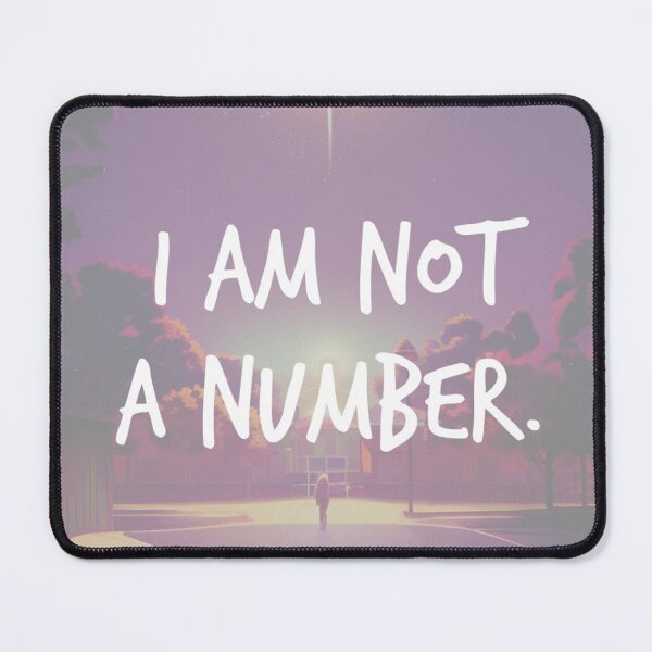 Item preview, i am not a number. designed and sold by Bethan Rose Studio.