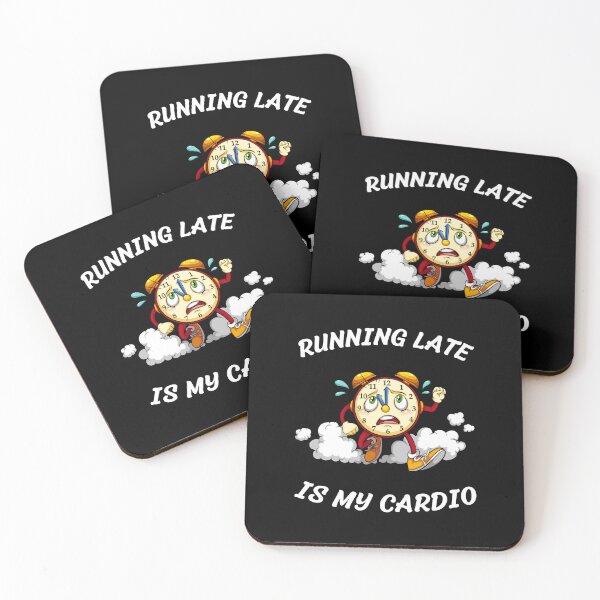 Item preview, Funny Running Design: Running Late Is My Cardio designed and sold by SimpliText.