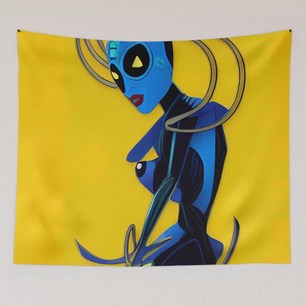 Item preview, Scarab Blue Sapphire Cartoon designed and sold by mghtymvrk2040.