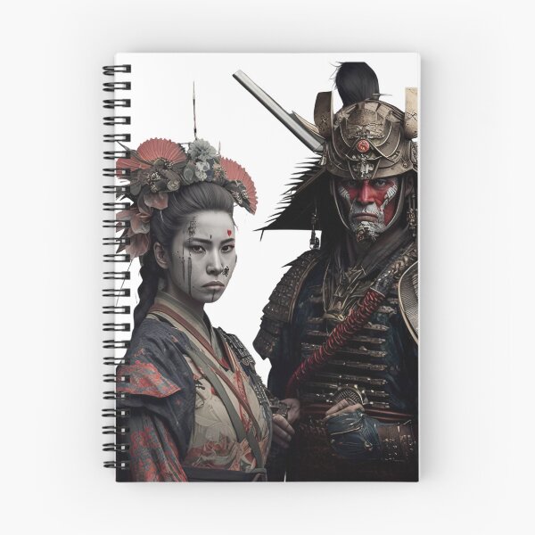 Item preview, Japanese geisha with samurai warriors designed and sold by Globuwear.