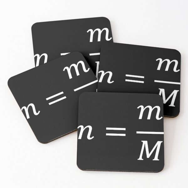 Item preview, number of moles formula, chemistry and science designed and sold by NoetherSym.
