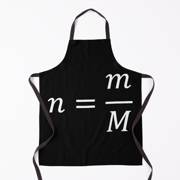 Item preview, number of moles formula, chemistry and science designed and sold by NoetherSym.