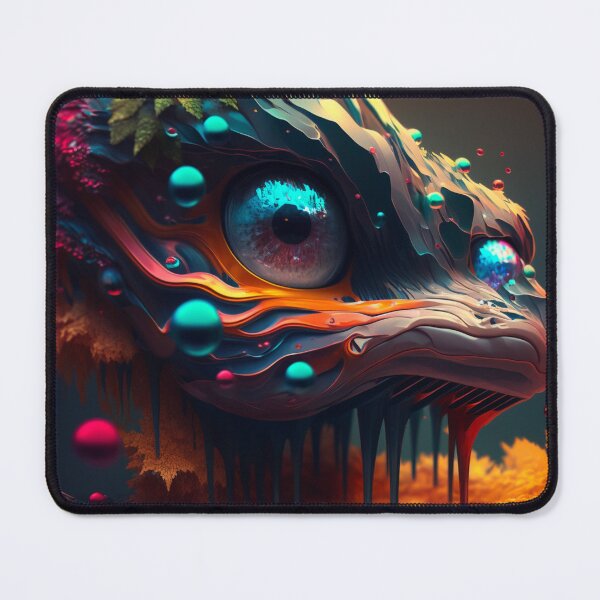 Item preview, Trippy Futuristic Basilisk designed and sold by MichellesMedArt.