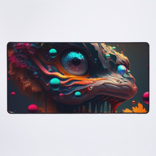 Item preview, Trippy Futuristic Basilisk designed and sold by MichellesMedArt.