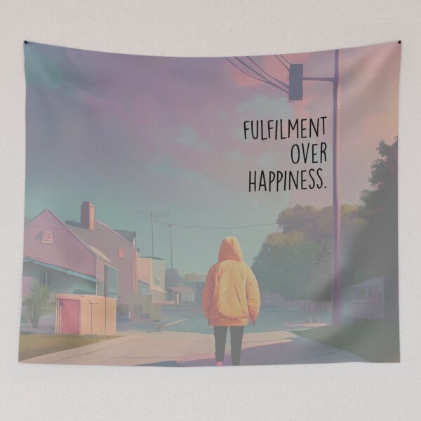 Item preview, fulfilment over happiness designed and sold by Bethan Rose Studio.