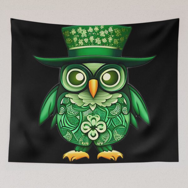 Item preview, St. Patrick's day owl Essential T-Shirt designed and sold by colortrends.