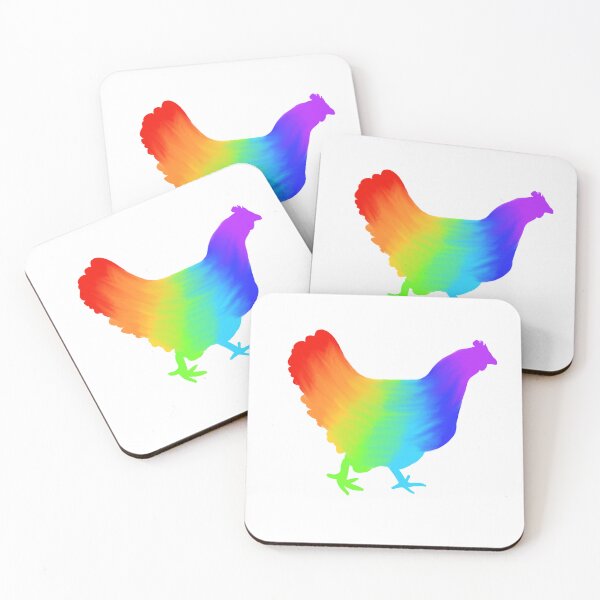 Item preview, Rainbow Chicken designed and sold by Clawberry.