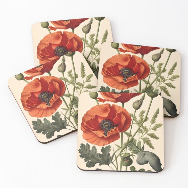 Item preview, Poppy (Papaver rhoeas) designed and sold by digitalbrosse.