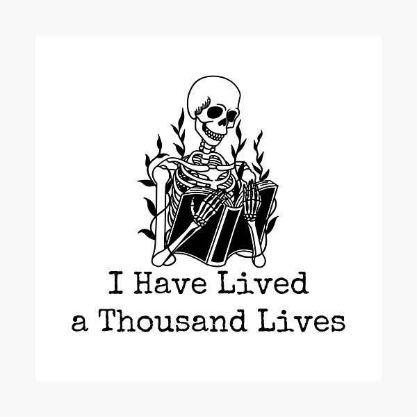 Item preview, I Have Lived a Thousand Lives designed and sold by UranusStickers.