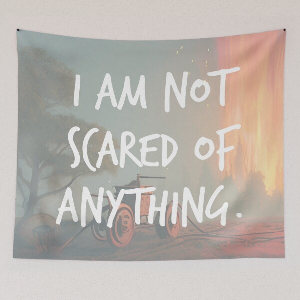 Item preview, i am not scared of anything. designed and sold by Bethan Rose Studio.