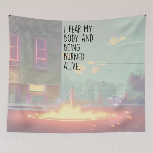 Item preview, i fear my body. designed and sold by Bethan Rose Studio.