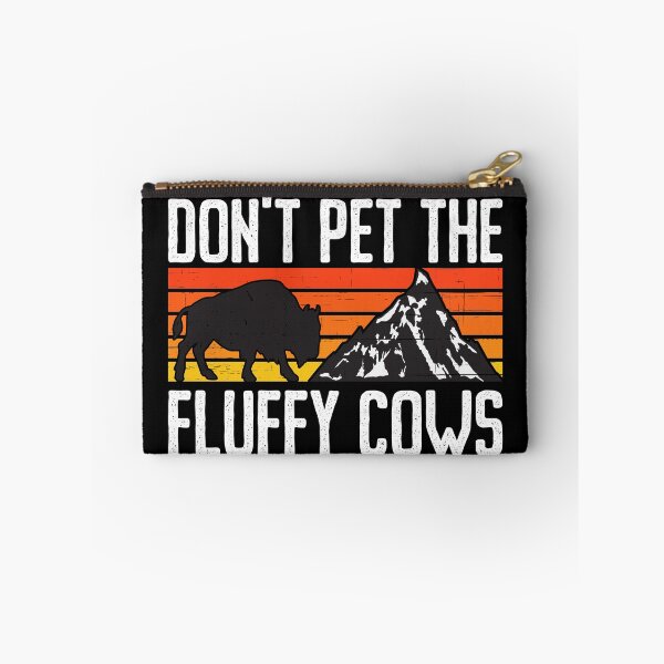 Item preview, Retro Buffalo Mountain - Don't Pet The Fluffy Cows designed and sold by Shirtey.