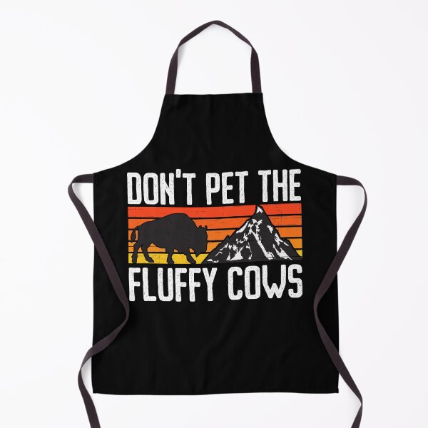 Item preview, Retro Buffalo Mountain - Don't Pet The Fluffy Cows designed and sold by Shirtey.